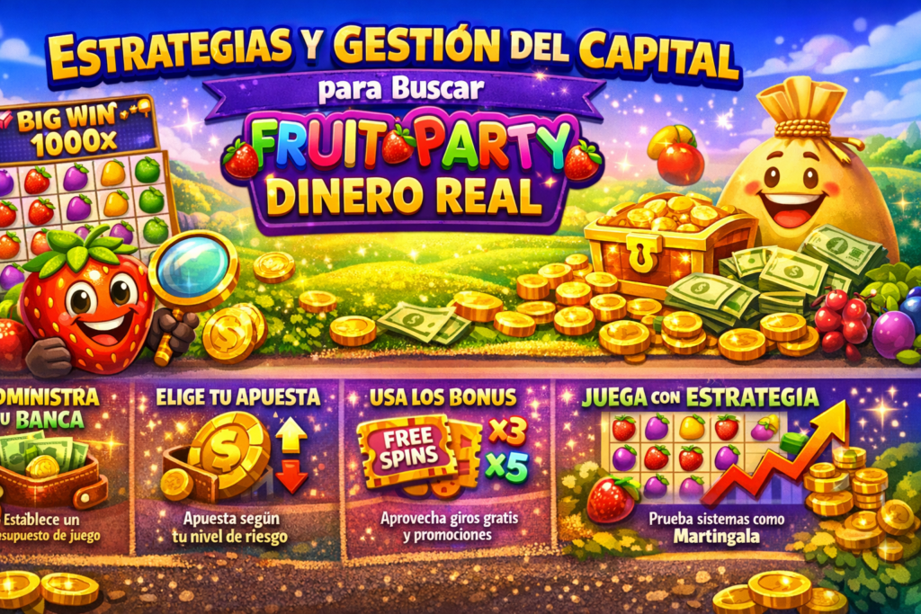 Estrategias y gestión del capital para buscar Fruit Party dinero real